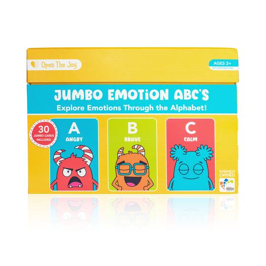 Open the Joy Jumbo ABC Emotion Cards Set